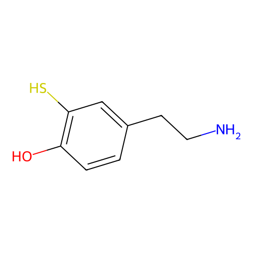3-Mercaptotyramine, Hydrochloride structure