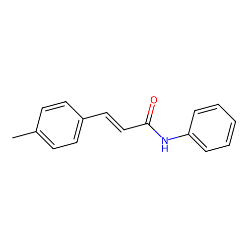 N-Phenyl-4-methylcinnamamide structure