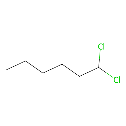 1,1-Dichlorohexane structure