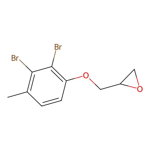 2-[(2,3-Dibromo-4-methylphenoxy)methyl]oxirane structure