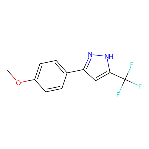 3-(4-Methoxyphenyl)-5-(trifluoromethyl)-1H-pyrazole structure