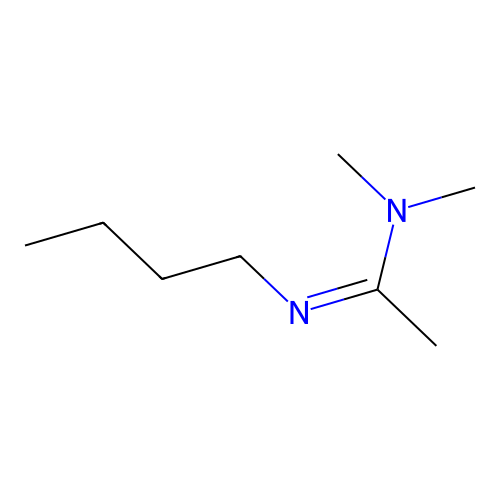 N'-Butyl-N,N-dimethyl-acetamidine structure