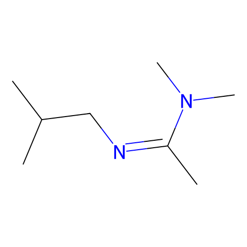 N'-Isobutyl-N,N-dimethyl-acetamidine structure