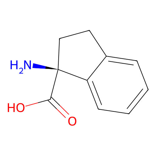 (S)-1-Amino-2,3-dihydro-1H-indene-1-carboxylic acid structure