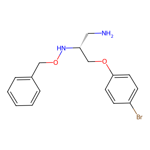 (2R)-2-((benzyloxy)amino)-3-(4-bromophenoxy)-1-propanamine structure