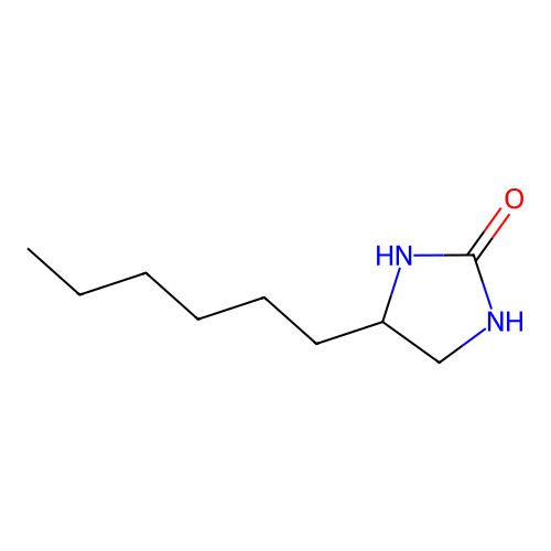 d-4-n-Hexylimidazolidone structure