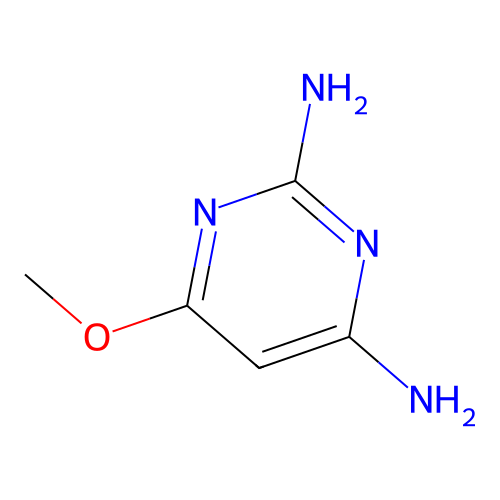 2,4-Diamino-6-methoxypyrimidine structure