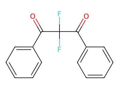 2,2-Difluoro-1,3-diphenylpropane-1,3-dione structure