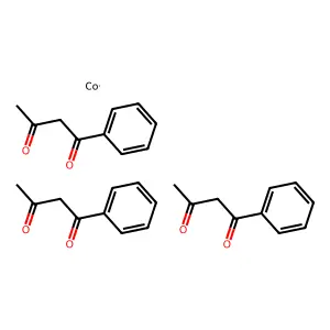 Cobalt;tris(1-phenylbutane-1,3-dione) structure