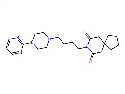 丁螺環酮 structure