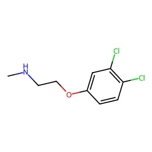 2-(3,4-dichlorophenoxy)-N-methylethanamine structure