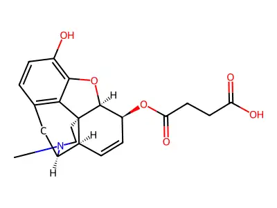 Morphine hemisuccinate structure