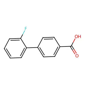 2'-Fluoro-biphenyl-4-carboxylic acid structure