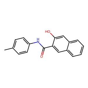3-Hydroxy-4'-methyl-2-naphthanilide structure