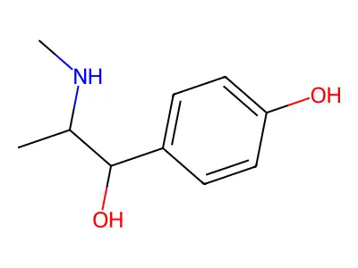 Methylsynephrine hydrochloride structure
