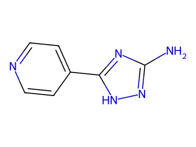 5-(pyridin-4-yl)-4H-1,2,4-triazol-3-amine structure