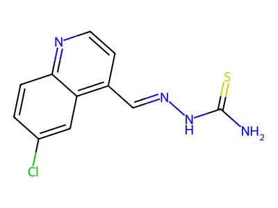 [(6-Chloroquinolin-4-yl)methylideneamino]thiourea structure