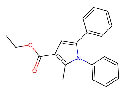 Ethyl 2-methyl-1,5-diphenyl-1H-pyrrole-3-carboxylate structure
