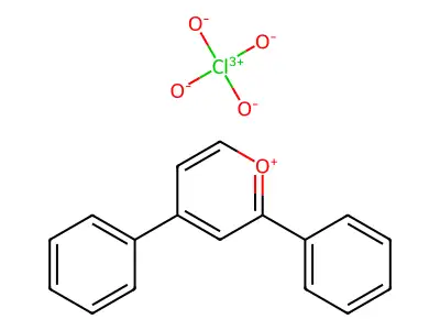 2,4-Diphenylpyrylium perchlorate structure