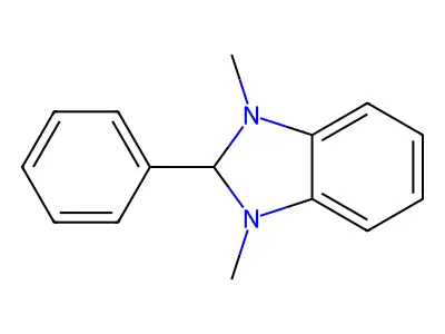2,3-Dihydro-1,3-dimethyl-2-phenyl-1H-benzimidazole structure