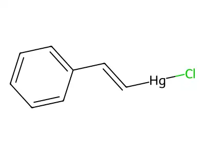 Mercury, chloro((E)-2-phenylethenyl)- structure