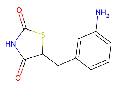 5-(3-Aminobenzyl)thiazolidine-2,4-dione structure