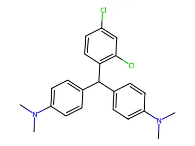4,4'-((2,4-Dichlorophenyl)methylene)bis(N,N-dimethylaniline) structure