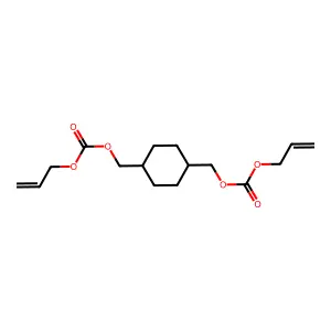 Diallyl cyclohexane-1,4-diylbis(methylenecarbonate) structure
