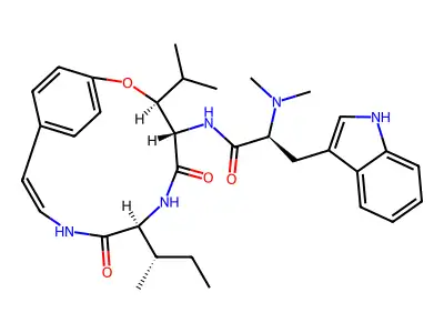 Amphibine A structure