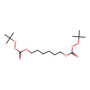 Bis[OO,OO'-tert-butyl] O,O'-hexane-1,6-diyl bis[peroxycarbonate] structure
