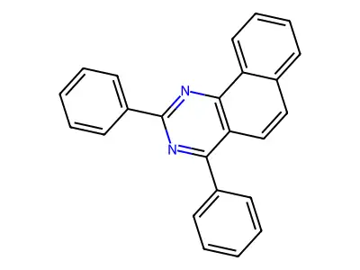 2,4-Diphenylbenzo(h)quinazoline structure