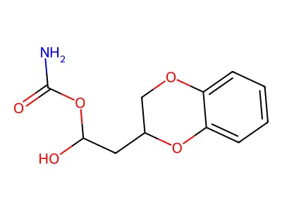 2-(2,3-Dihydro-1,4-benzodioxin-2-yl)-1-hydroxyethyl hydrogen carbonimidate structure