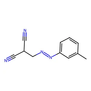 甲基(间甲苯偶氮基)丙二腈 structure