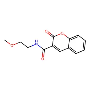 N-(2-methoxyethyl)-2-oxo-2H-chromene-3-carboxamide structure