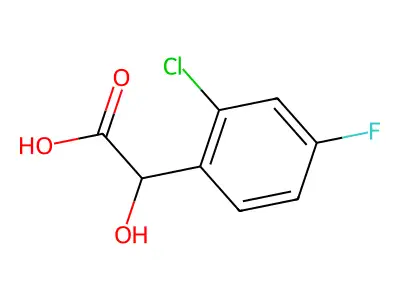 2-(2-Chloro-4-fluorophenyl)-2-hydroxyacetic acid structure
