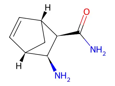 3-Aminobicyclo[2.2.1]hept-5-ene-2-carboxamide structure