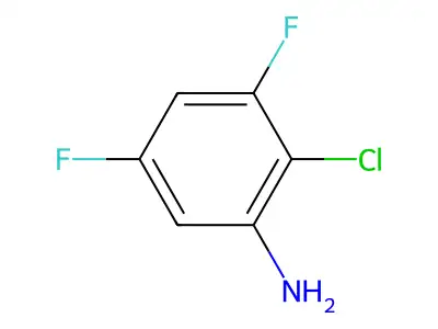 2-Chloro-3,5-difluoroaniline structure