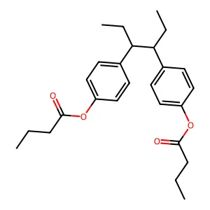Hexestrol dibutyrate structure
