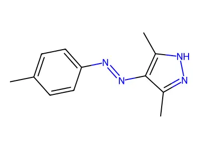 3,5-Dimethyl-4-(p-tolylazo)pyrazole structure