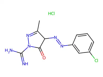 C11H11ClN6O.ClH structure