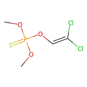 O-(2,2-二氯乙烯基) O,O-二甲基硫代磷酸酯 structure