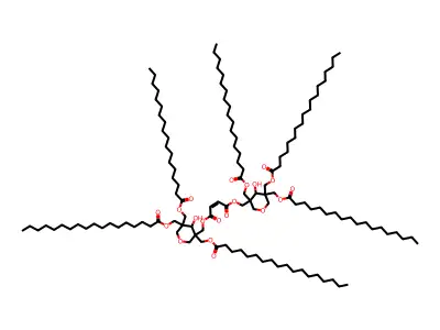 bis[[4-hydroxy-3,5,5-tris(octadecanoyloxymethyl)oxan-3-yl]methyl] but-2-enedioate structure