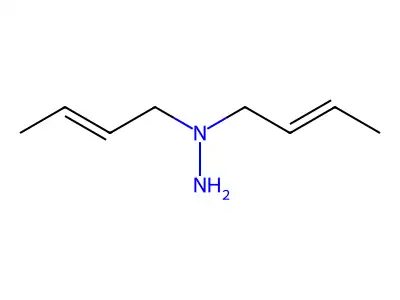 1,1-Di(2-butenyl)hydrazine structure