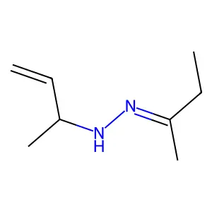 2-Butanone (1-methyl-2-propenyl)hydrazone structure