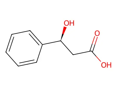 (S)-3-Hydroxy-3-phenylpropionic acid structure