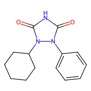 Bicarbamimide, N-cyclohexyl-2-phenyl- structure