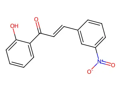 2'-Hydroxy-3-nitrochalcone structure