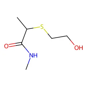 2-((2-羟乙基)硫基)-N-甲基丙酰胺 structure