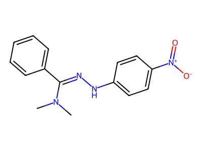 N,N-Dimethyl-N'-(4-nitrophenyl)benzenecarbohydrazonamide structure