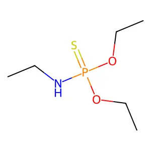 O,O-Diethyl N-ethylphosphoramidothioate structure